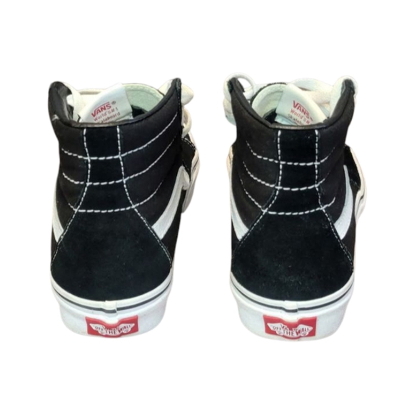 VANS SK8-HI Black Canvas Suede Lace  Up - Picture 7 of 9